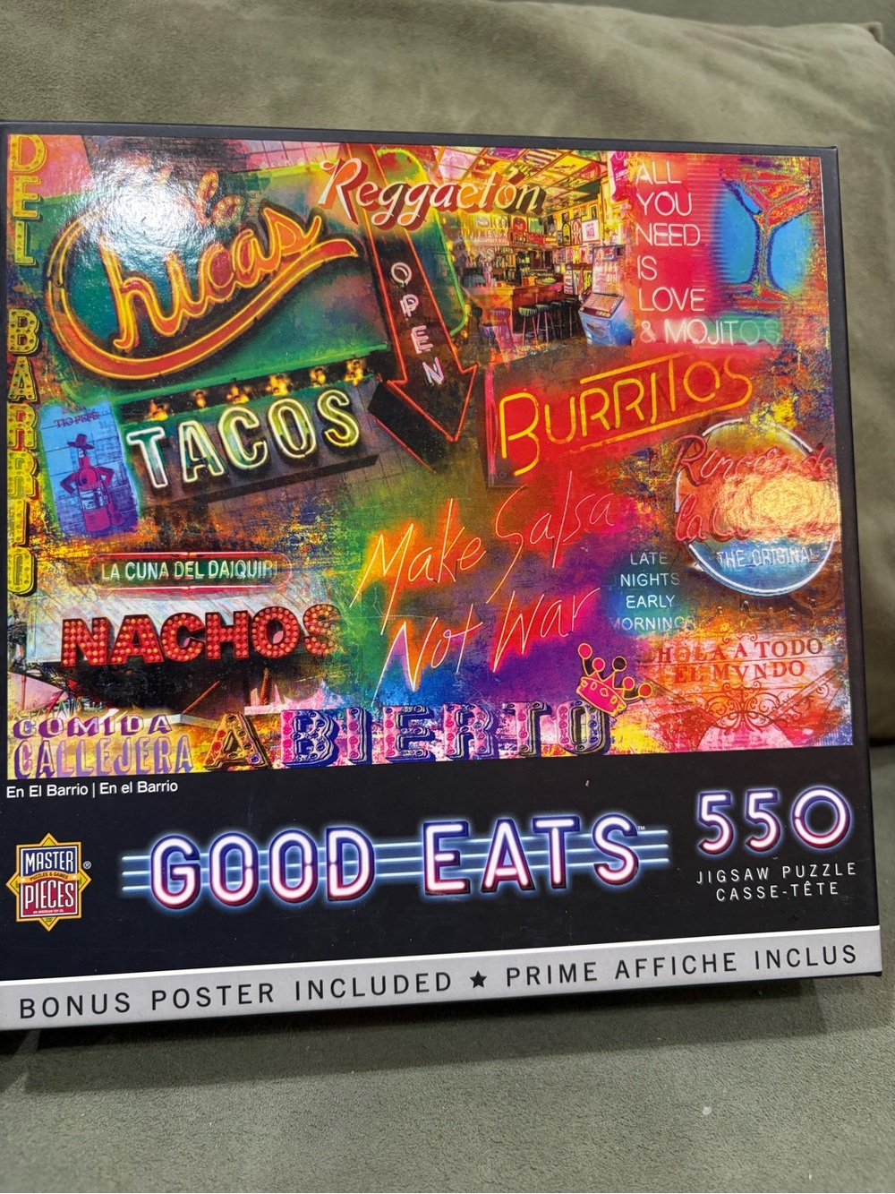MasterPieces Good Eats 550-Piece Jigsaw Puzzle - Vibrant Multicolor